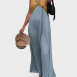 Lara - Vestido Comprido Bicolor