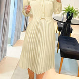 Andreia - Vestido Formal de Algodão