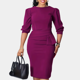 Cláudia | Vestido Midi com Renda Refinada