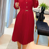 Andreia - Vestido Formal de Algodão