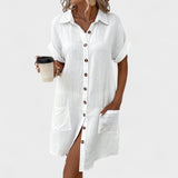 Catarina - Vestido Fluido de Mangas Curtas