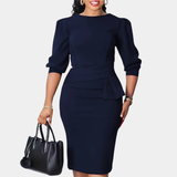 Cláudia | Vestido Midi com Renda Refinada