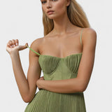 Melissa - Vestido Midi Plissado