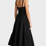 Carolina - Vestido Floral com Corpete Ajustado