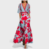 Elisa - Vestido elegante com padrão floral