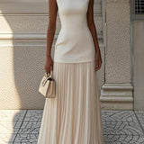 Rute | Vestido Sem Mangas Com Pregas Fluidas