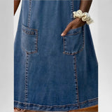 Julia - Vestido em ganga suave