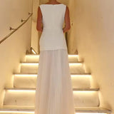 Rute | Vestido Sem Mangas Com Pregas Fluidas