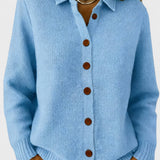 Alexandrina | Casaco de malha com gola elegante