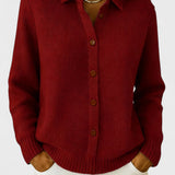 Alexandrina | Casaco de malha com gola elegante