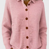 Alexandrina | Casaco de malha com gola elegante