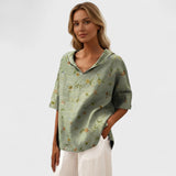 Flávia - Top Elegante em Linho