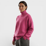 Suéter com decote alto aconchegante