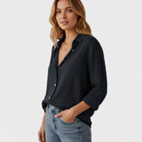 Aurora - Blusa artesanal em linho natural