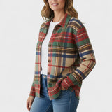 Nora – Blusa de malha xadrez