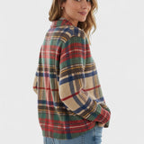 Nora – Blusa de malha xadrez