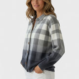 Mara – Blusa de malha xadrez