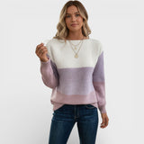 Elegante camisola tricolor