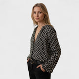 Beatriz - Blusa elegante com decote em V