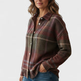 Emily – Blusa de malha xadrez