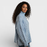 Camisola de caxemira com padrão trançado