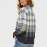 Mara – Blusa de malha xadrez