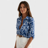 Maria - Blusa com gola clássica