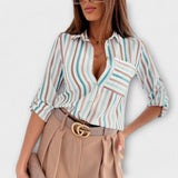 Maria - Blusa com gola clássica